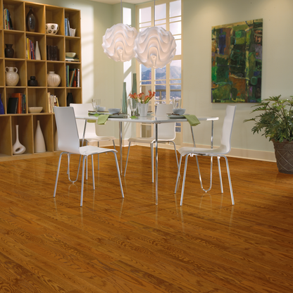 Bruce Dundee Wide Plank High Gloss 4" x RL Hardwood Plank Natural