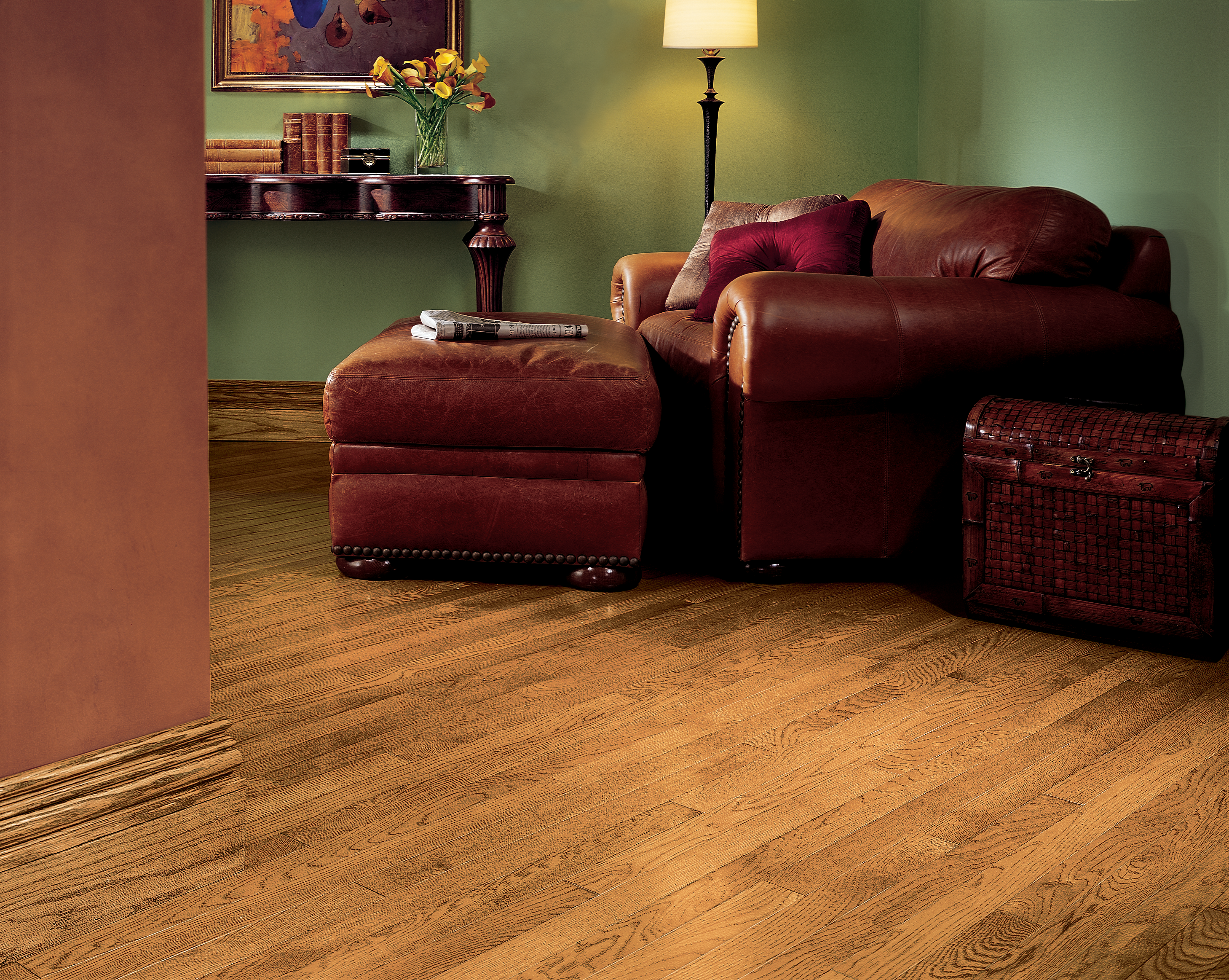 Bruce Westchester Strip 2.25" x RL Hardwood Plank Spice