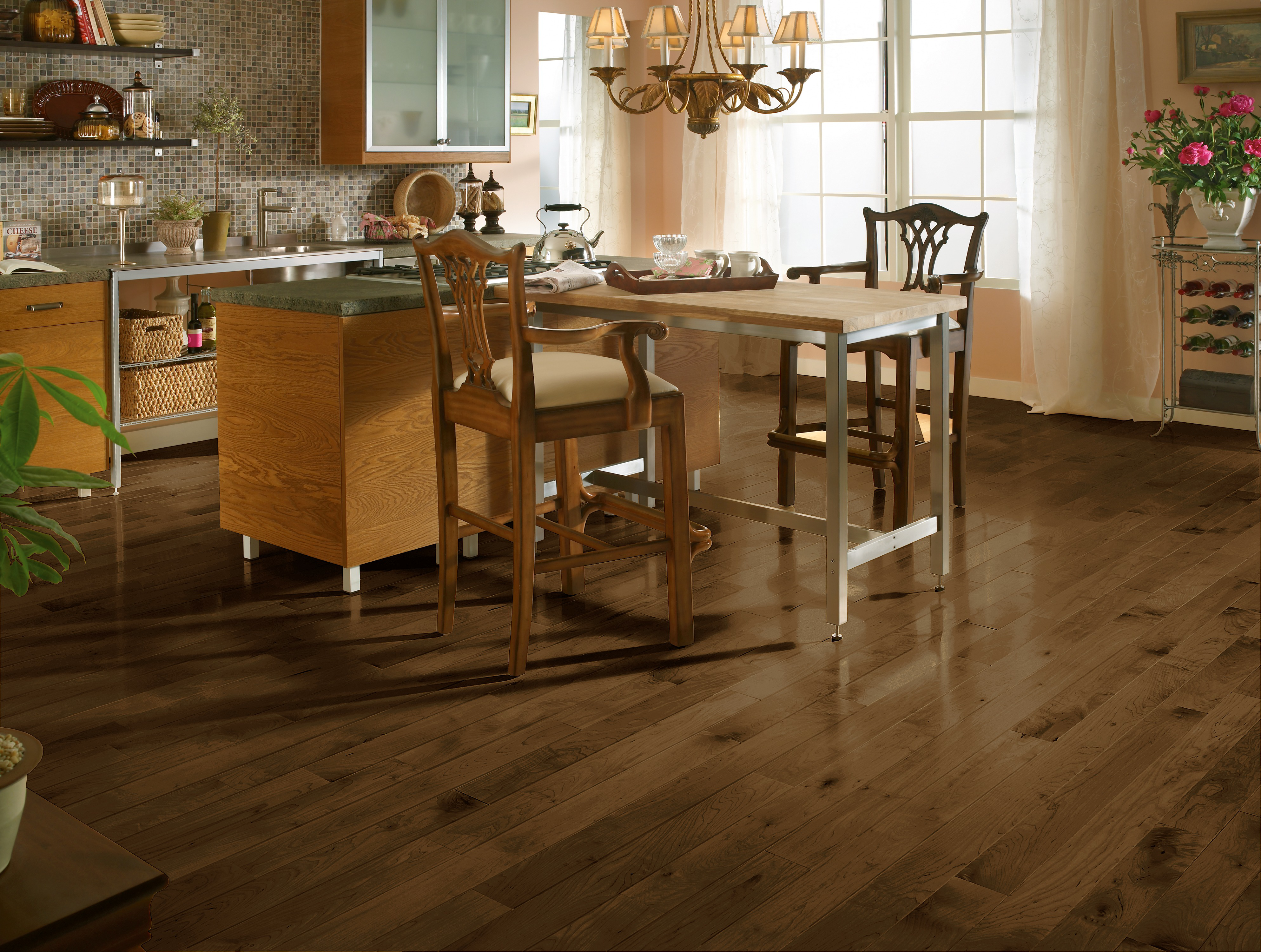 Bruce Kennedale Prestige Wide Plank 4" x RL Hardwood Plank Cappuccino