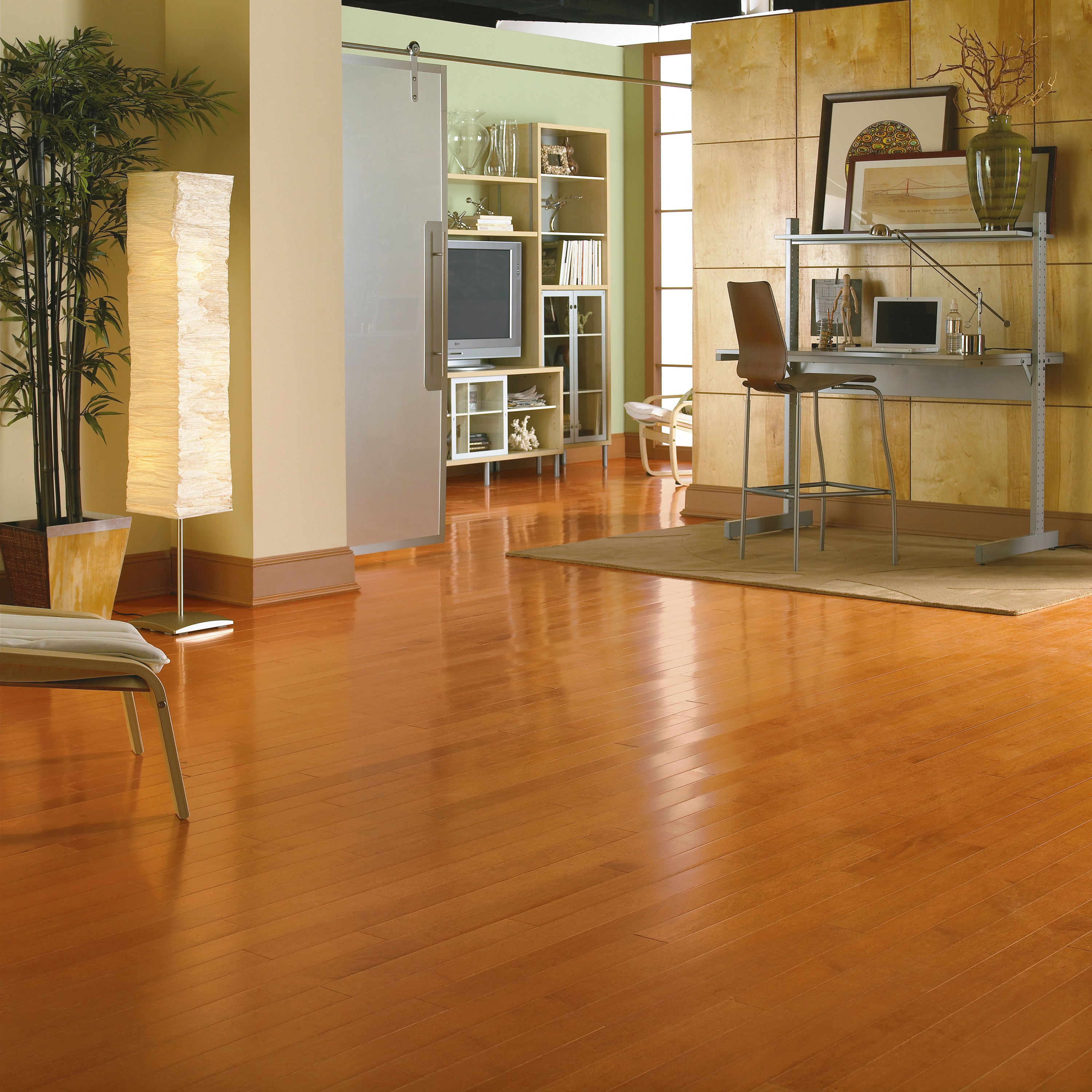 Bruce Turlington Lock & Fold 3" x RL Hardwood Plank Golden Spice & Smokey Topaz
