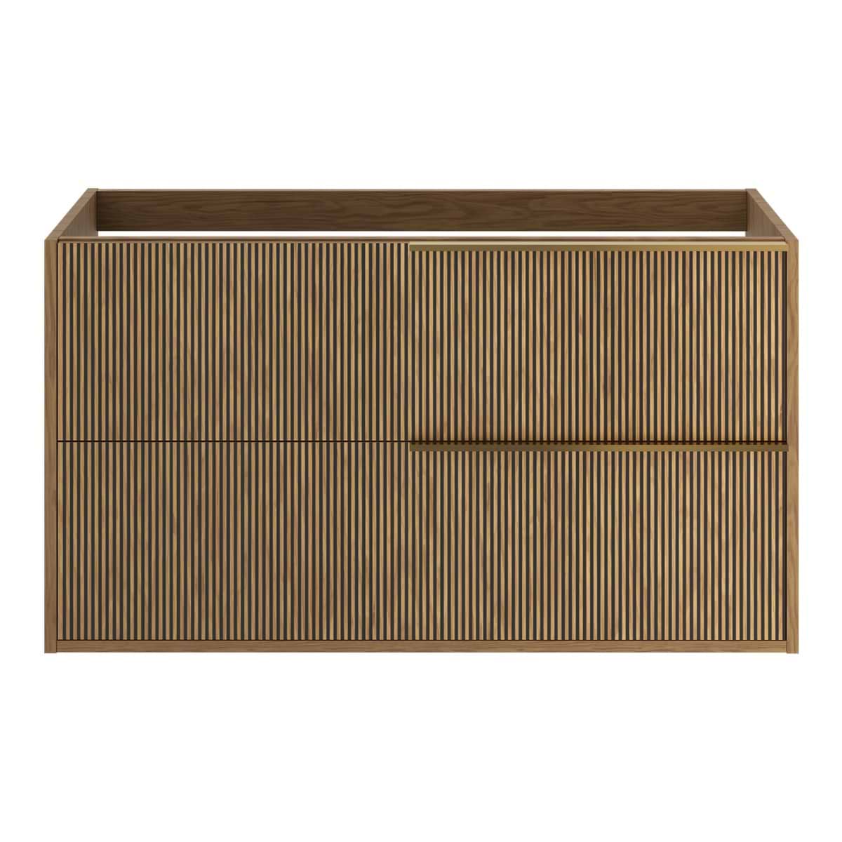 Soho Studio Kora Art Faux Fluted 40" Single Vanity with Gold Handles without Top Gold