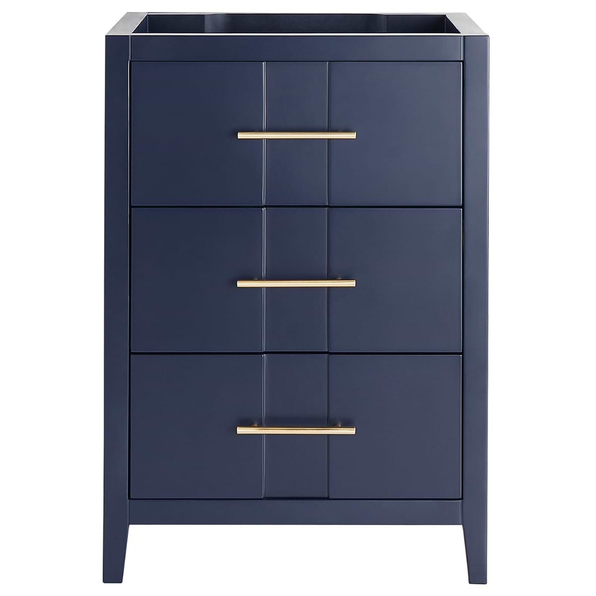 Soho Studio Iconic Navy and Gold 24" Single Vanity without Top Navy and Gold