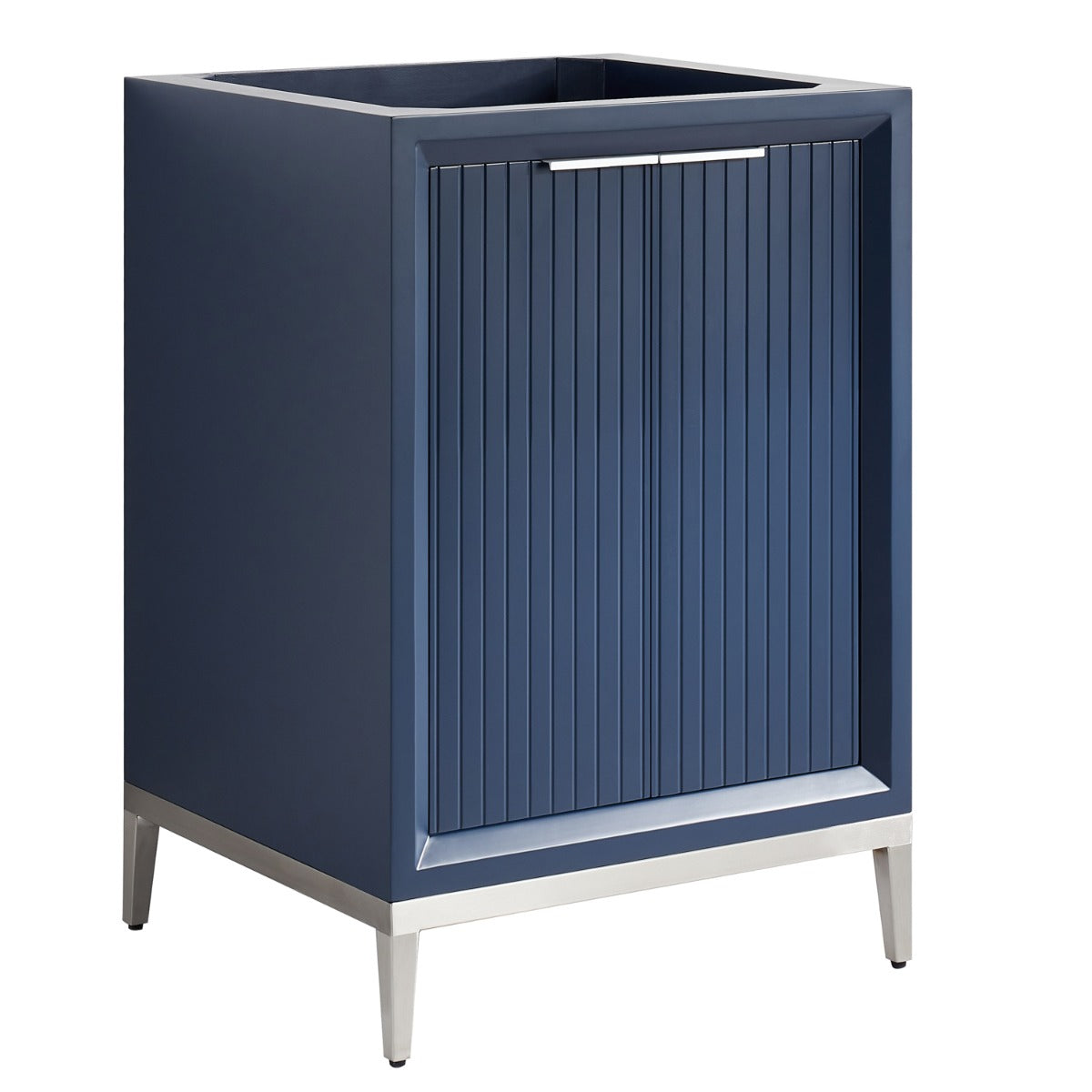 Soho Studio Bungalow Navy and Silver 30" Single Vanity without Top Navy and Silver