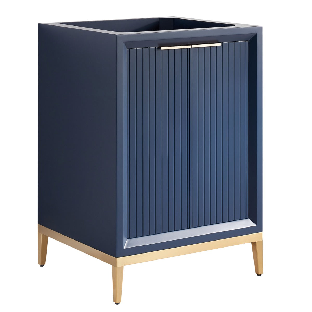 Soho Studio Bungalow Navy and Gold 24" Single Vanity without Top Navy and Gold