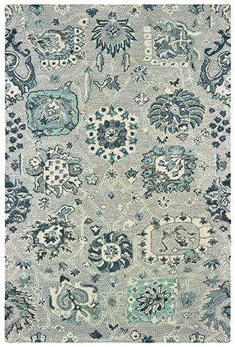 Oriental Weavers Zahra 75508 Grey, Blue – Luxe Floor Studio